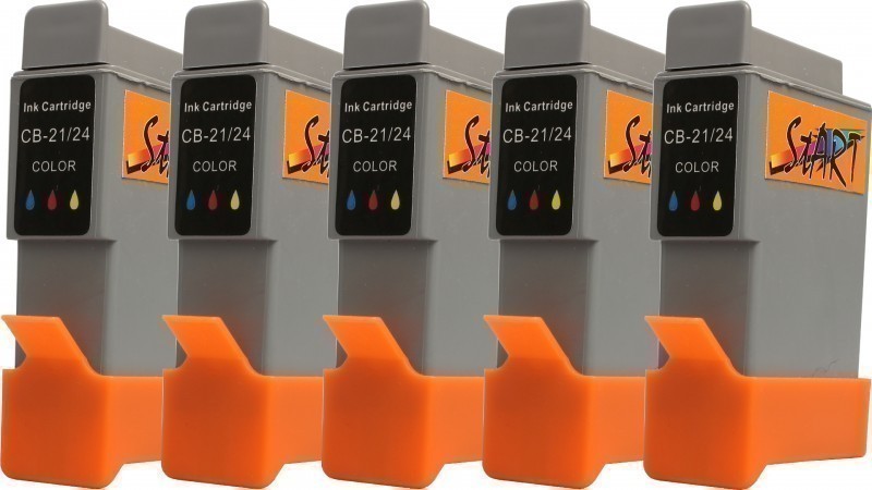 5 Compatible Ink Cartridges to Canon BCI-24 C  (Colours)