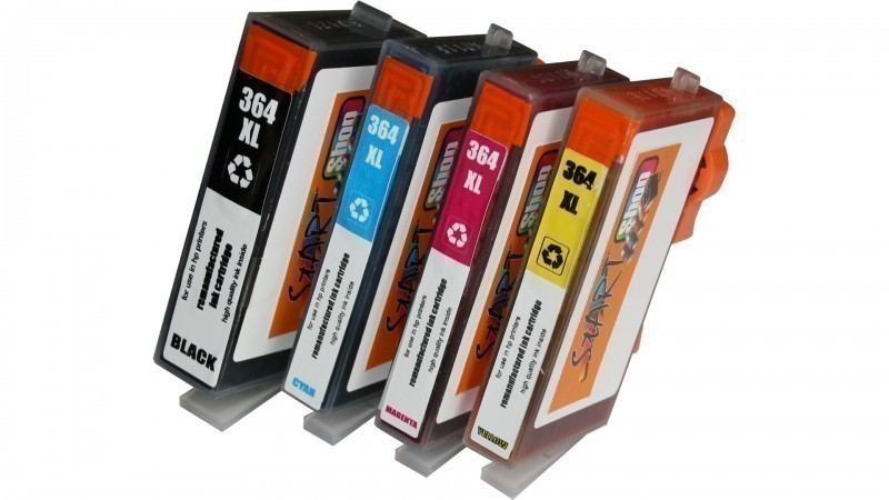 4 Compatible Ink Cartridges to HP HP364  (BK, C, M, Y)