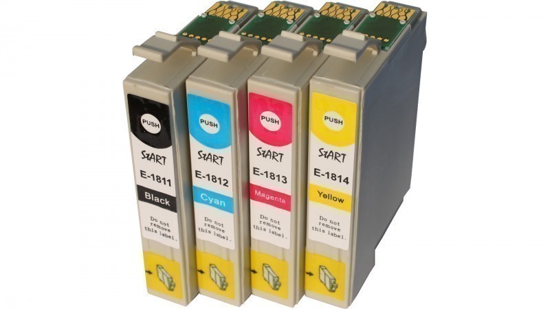 4 Compatible Ink Cartridges to Epson T1811 - T1814  (BK, C, M, Y)