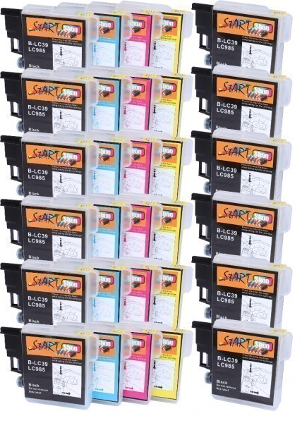 30 Compatible Ink Cartridges to Brother LC985  (BK, C, M, Y)