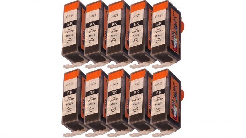 10 Compatible Ink Cartridges to Canon CLI-526  (BK)