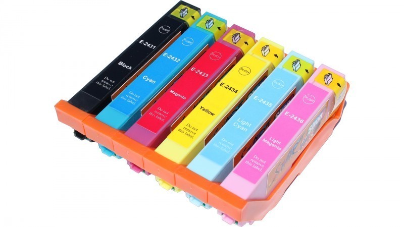 6 Compatible Ink Cartridges to Epson T2431 - T2436  (BK, C, M, Y, LC, LM)
