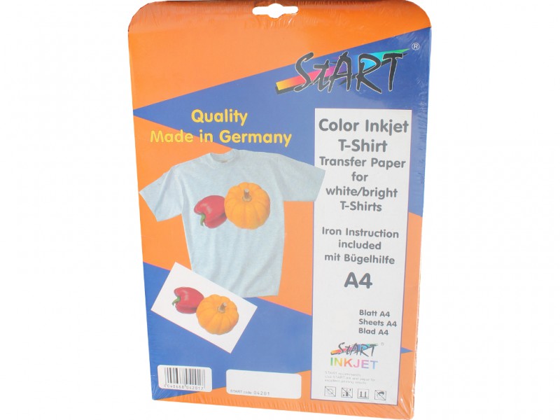 Start Sonderposten ! T-Shirt Folie Tintenstrahl fr weisse T-Shirts, 25 Blatt