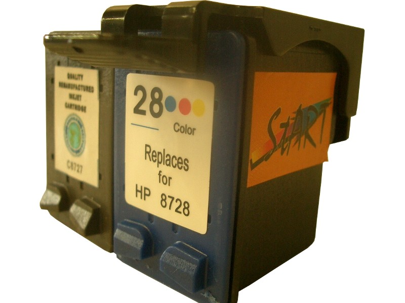 2 Compatible Ink Cartridges to HP HP27 + HP28  (BK)