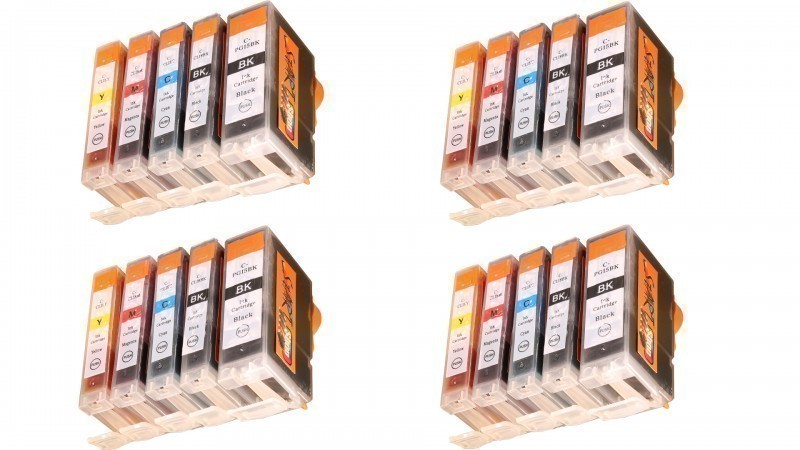 20 Compatible Ink Cartridges to Canon PGI-5 / CLI-8  (BK, PHBK, C, M, Y)
