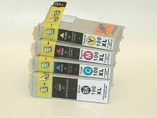 4 Compatible Ink Cartridges to Lexmark L100 (BK, C, M, Y)
