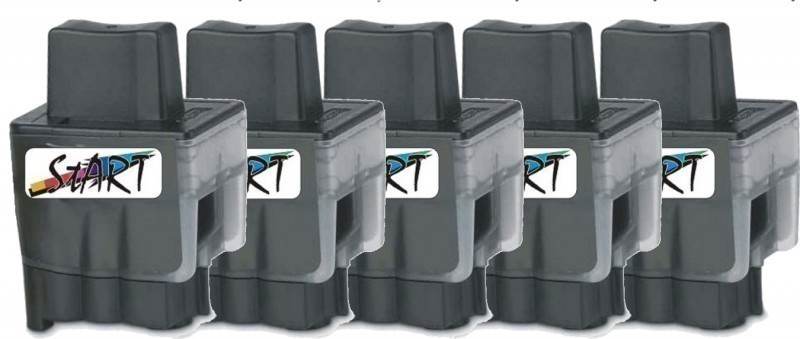 5 Compatible Ink Cartridges to Brother LC900  (BK, C, M, Y)