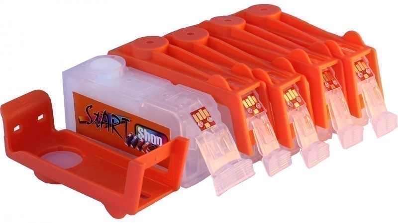 5 Compatible Refill Cartridges to Canon PGI-520 / CLI-521  (BK, PHBK, C, M, Y)