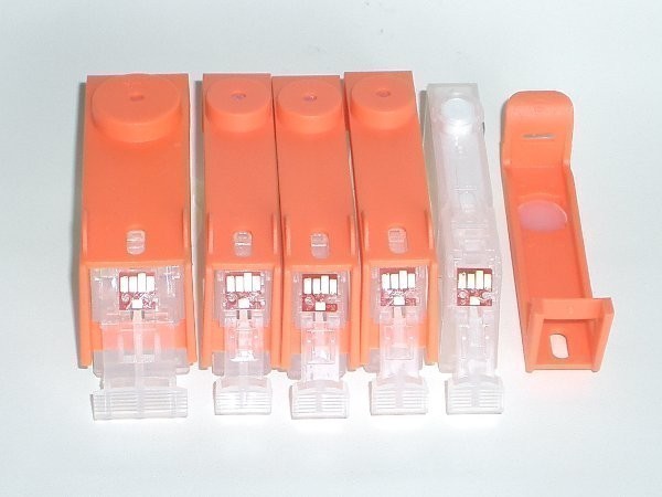 5 Compatible Refill Cartridges to Canon PGI-525 / CLI-526  (BK, PHBK, C, M, Y)