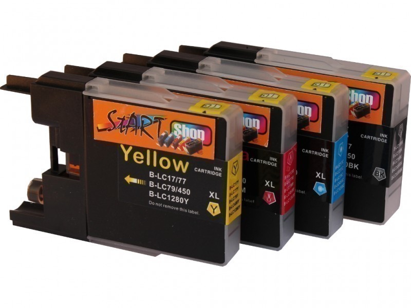 4 Compatible Ink Cartridges to Brother LC1280  (BK, C, M, Y)