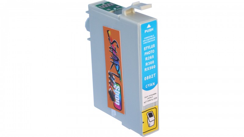 Compatible Ink Cartridge to Epson T0802 (C)