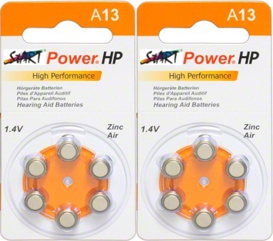 StartPower - 12 Batterien für Hörgeräte - Typ A13 - 1.45V - 280mAh - PR48