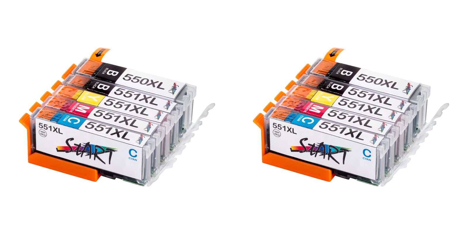 10 Compatible Ink Cartridges to Canon PGI-550 / CLI-551  (BK, PHBK, C, M, Y) XL