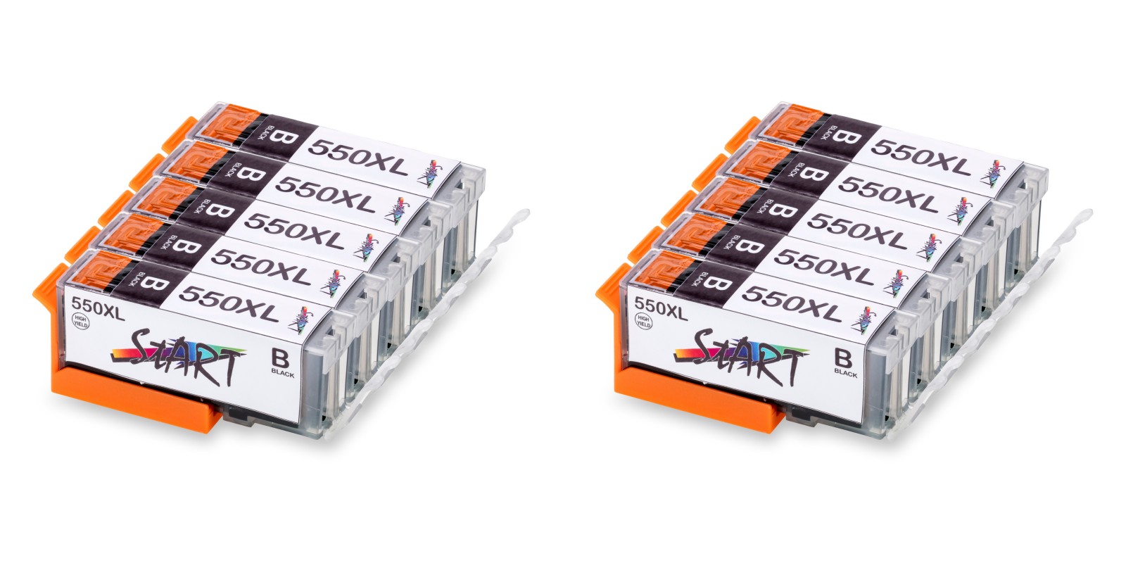 only BK - 10 Compatible Ink Cartridges to Canon PGI-550 / CLI-551  (BK) XL