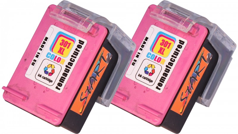 2 Compatible Ink Cartridges to HP HP301  (Colours) XL