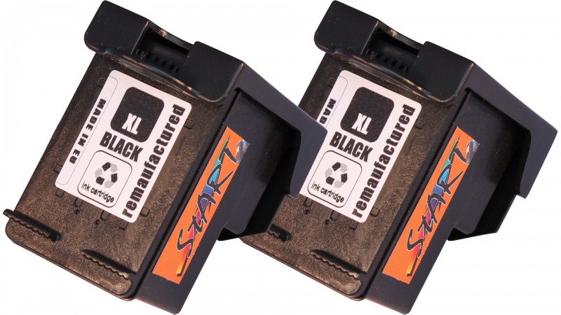 2 Compatible Ink Cartridges to HP HP302  (BK) XL
