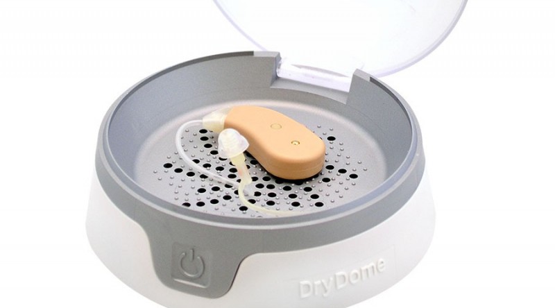 DryDome Trockner für Hörgeräte inkl. StartPower Hörgerätebatterien A312 (12 Stück)