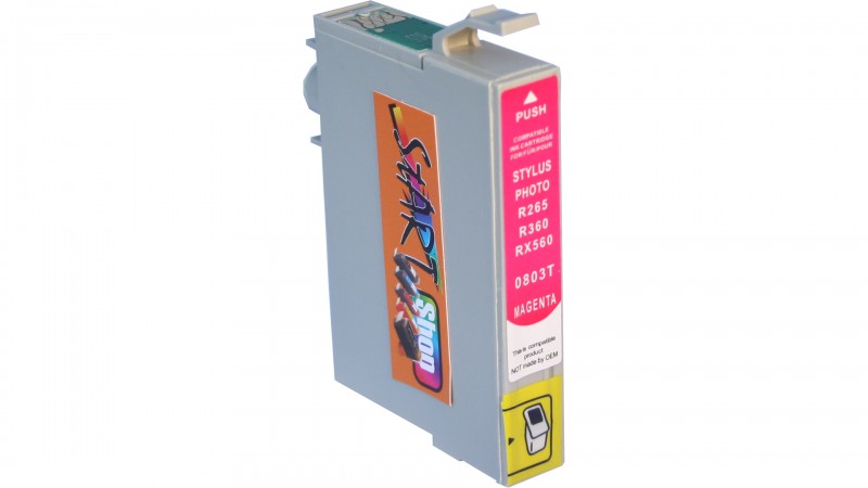 6 Compatible Cleaning Cartridges to Epson T0801 - T0806  (BK, C, M, Y, LC, LM)
