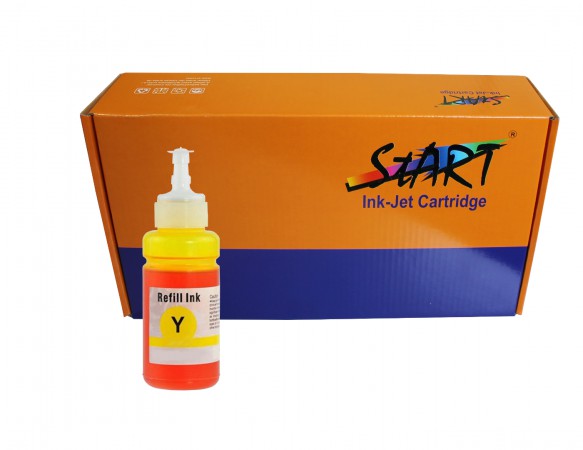 Start - 70ml Epson T664 kompatible Nachflltinte (T6644) Y Gelb