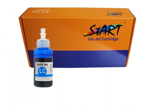 Start -70ml  Epson T673 kompatible Nachflltinte (T6735) LC Light-Cyan (Hellblau)