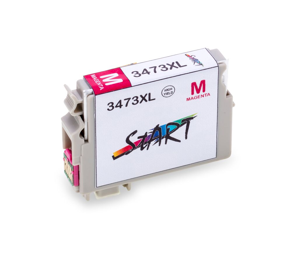 Start - XL Ersatz Chip Patrone kompatibel zu Epson 3473 M - Magenta