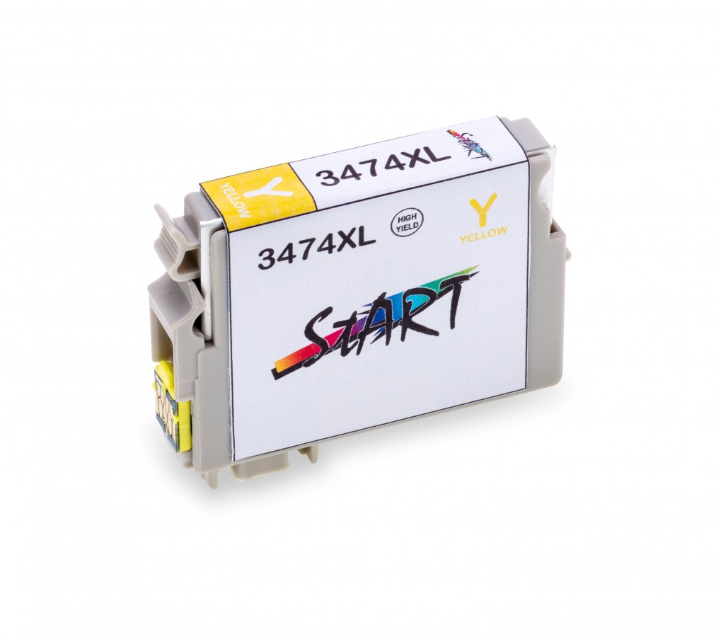 Start - XL Ersatz Chip Patrone kompatibel zu Epson 3474 Y - Gelb