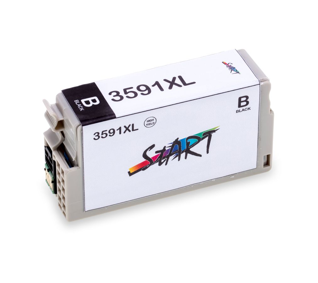 Start - XL Ersatz Chip Patrone kompatibel zu Epson 3591 BK - Schwarz