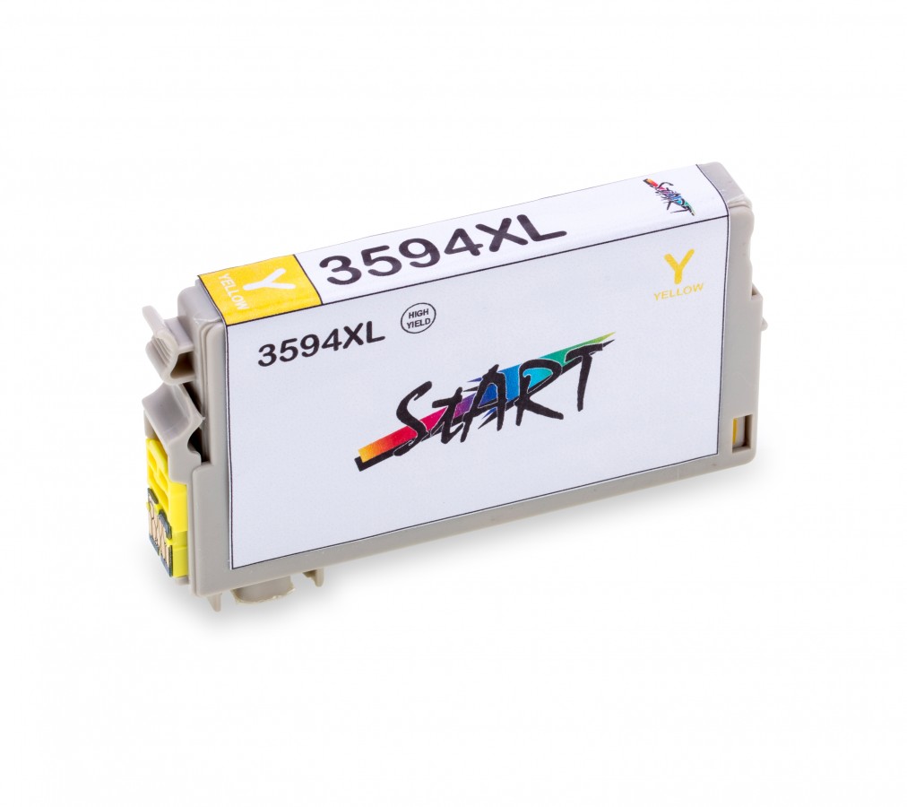 Start - XL Ersatz Chip Patrone kompatibel zu Epson 3594 Y - Gelb